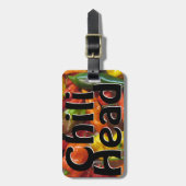 Producten van Spaanse peper Bagagelabel (Voorkant verticaal)