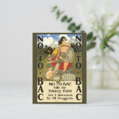  productetiket Art, No to Bac, stop met roken Briefkaart (Staand voorkant)