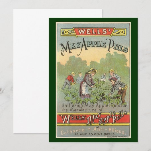  productetiket Art, Wells kan pillen appelen (Voorkant / Achterkant)