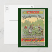 productetiket Art, Wells kan pillen appelen Briefkaart (Voorkant / Achterkant)