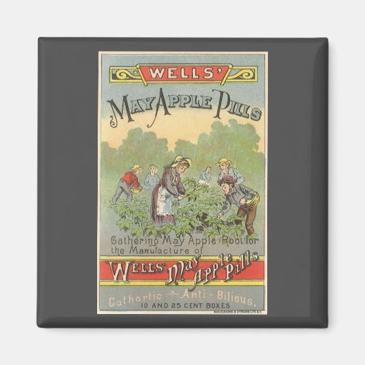  productetiket Art, Wells kan pillen appelen Magneet (Voorkant)