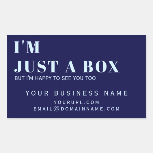 Productetiket, de Doos van de Zakelijke Aankoop Ve Rechthoekige Sticker (Voorkant)