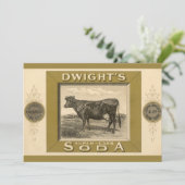  productetiket, gebicarboneerde soda van Dwight (Staand voorkant)