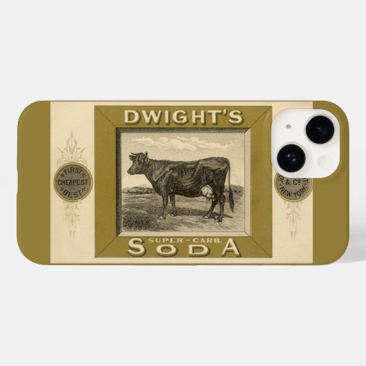  productetiket, gebicarboneerde soda van Dwight Case-Mate iPhone Case (Achterkant (horizontaal))