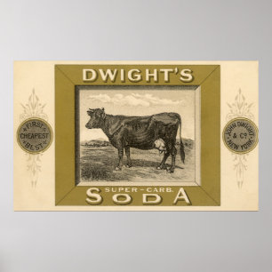  productetiket, gebicarboneerde soda van Dwight Poster