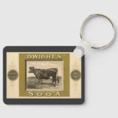  productetiket, gebicarboneerde soda van Dwight Sleutelhanger (Voorkant)