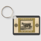  productetiket, gebicarboneerde soda van Dwight Sleutelhanger (Achterkant)