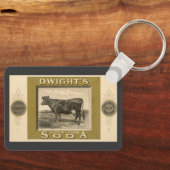  productetiket, gebicarboneerde soda van Dwight Sleutelhanger (Voorkant)