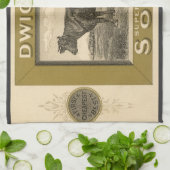  productetiket, gebicarboneerde soda van Dwight Theedoek (Gevouwen)