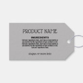 Productetiket met Ingrediëntenlijst Cadeaulabel (Voorkant (Horizontaal))