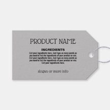 Productetiket met Ingrediëntenlijst