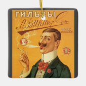  productetiket, Russische sigarettentabak Keramisch Ornament (Voorkant)