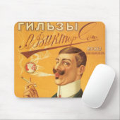  productetiket, Russische sigarettentabak Muismat (Met muis)