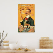  productetiket, Russische sigarettentabak Poster (Keuken)