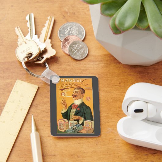 productetiket, Russische sigarettentabak Sleutelhanger (Bureau)