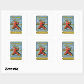 Productetiket wijnlikeur vierkante sticker (Vel)