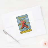 Productetiket wijnlikeur vierkante sticker (Envelop)