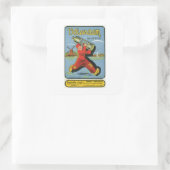 Productetiket wijnlikeur vierkante sticker (Tas)