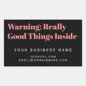 Productetiket, Zakelijke Koopdoos Verpakking, Rechthoekige Sticker (Voorkant)