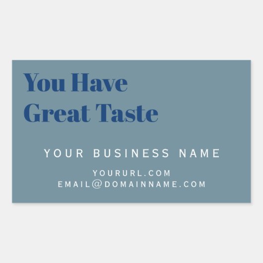 Productetiket, Zakelijke Koopdoos Verpakking, Rechthoekige Sticker (Voorkant)