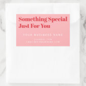 Productetiket, Zakelijke Koopdoos Verpakking, Rechthoekige Sticker (Tas)