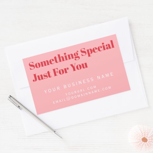 Productetiket, Zakelijke Koopdoos Verpakking, Rechthoekige Sticker (Envelop)