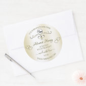 productetiketten van Shimmery Cream - Logo Ronde Sticker (Envelop)