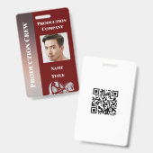 Productie-ID Badge (Voor- en achterkant)