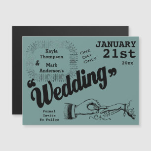 productie sparen de datum magnetische uitnodiging