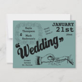 productie sparen de datum magnetische uitnodiging (Voorkant)