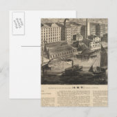 Productie van Clark's ONT Spool Cotton Briefkaart (Voorkant / Achterkant)