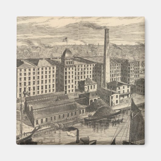 Productie van Clark's ONT Spool Cotton Magneet (Voorkant)