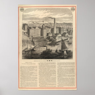 Productie van Clark's ONT Spool Cotton Poster