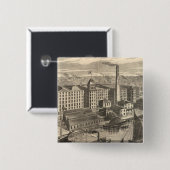 Productie van Clark's ONT Spool Cotton Vierkante Button 5,1 Cm (Voorkant /achterkant)