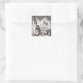 Productie van India-rubber Vierkante Sticker (Tas)