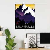 productie van Poster Montana (Thuiskantoor)