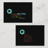 Productie van videoredacteur: beeldweergave visitekaartje (Voorkant / Achterkant)