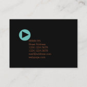Productie van videoredacteur: beeldweergave visitekaartje (Achterkant)