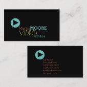 Productie van videoredacteur: beeldweergave visitekaartje (Voorkant / Achterkant)