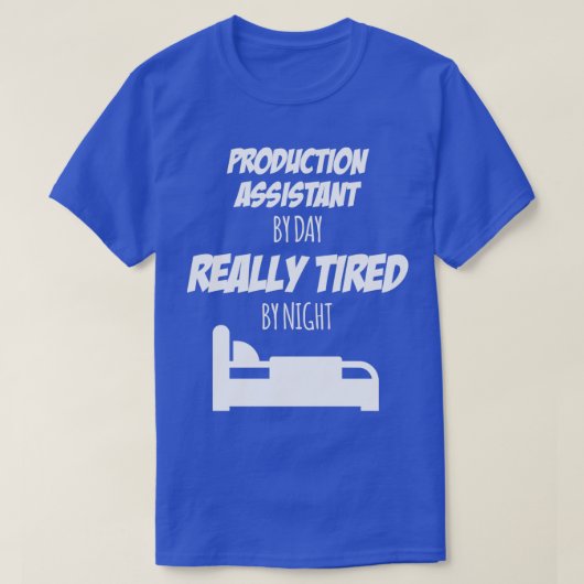 Productieassistent-werkgids voor elk product t-shirt (Design voorkant)