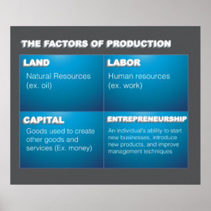 Productiefactoren Poster