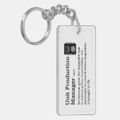 Productiemanager - Grappige Film Crew Sleutelhanger (Voorkant Links)