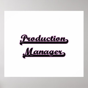 Productiemanager - Klassiek taakontwerp Poster