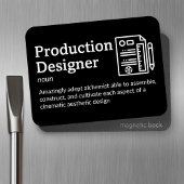 Productieontwerper Definitie - Film 3"x 4"Flex Magneet