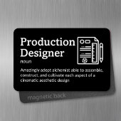 Productieontwerper Definitie - Film 4"x 6"Flex Magneet