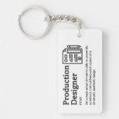 Productieontwerper - Film Crew Sleutelhanger (Voorkant)