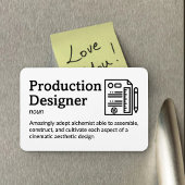 Productieontwerper - het vastgestelde leven 4"x 6" magneet