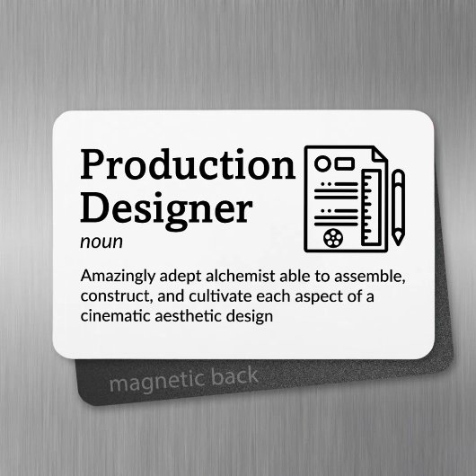 Productieontwerper - het vastgestelde leven 4"x 6" magneet