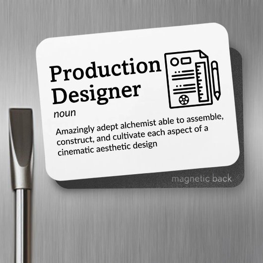 Productieontwerper - Set Life 3" x 4" Flex Magneet