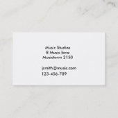 Productiestudio voor geluidsingenieur of freelance visitekaartje (Achterkant)